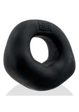 Hunkyjunk Fit Bulge Hung-Style Silicone Cockring - Black Fog