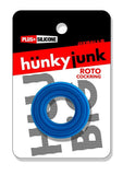Hunkyjock Roto Grooved Gripper Ribbed Cockring - Teal Fizz