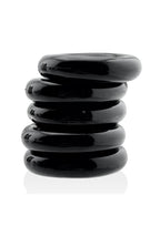 Hunkyjunk Jacker 5 Stack Super-Strong Cockrings (5 Pack) - Black