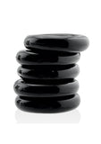 Hunkyjunk Jacker 5 Stack Super-Strong Cockrings (5 Pack) - Black
