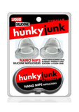 Hunkyjunk Nano Nips Just the Tip Silicone Nipple Nubs - Clear