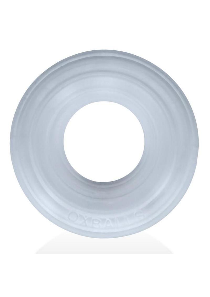 Hunkyjock Roto Grooved Gripper Ribbed Cockring - Clear Steam