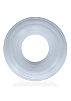 Hunkyjock Roto Grooved Gripper Ribbed Cockring - Clear Steam