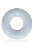 Hunkyjock Roto Grooved Gripper Ribbed Cockring - Clear Steam