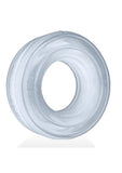 Hunkyjock Roto Grooved Gripper Ribbed Cockring - Clear Steam