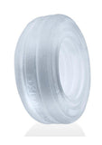 Hunkyjock Roto Grooved Gripper Ribbed Cockring - Clear Steam