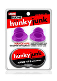 Hunkyjunk Nano Nips Just the Tip Silicone Nipple Nubs - Purple