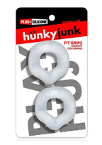 Hunkyjunk Fit Grips Ergo-Fit Silicone Cockrings 2 Pack - Clear