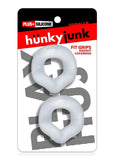 Hunkyjunk Fit Grips Ergo-Fit Silicone Cockrings 2 Pack - Clear