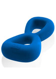 Hunkyjunk Boomerang Silicone Double-Ring Cockring - Teal Fizz alternate view