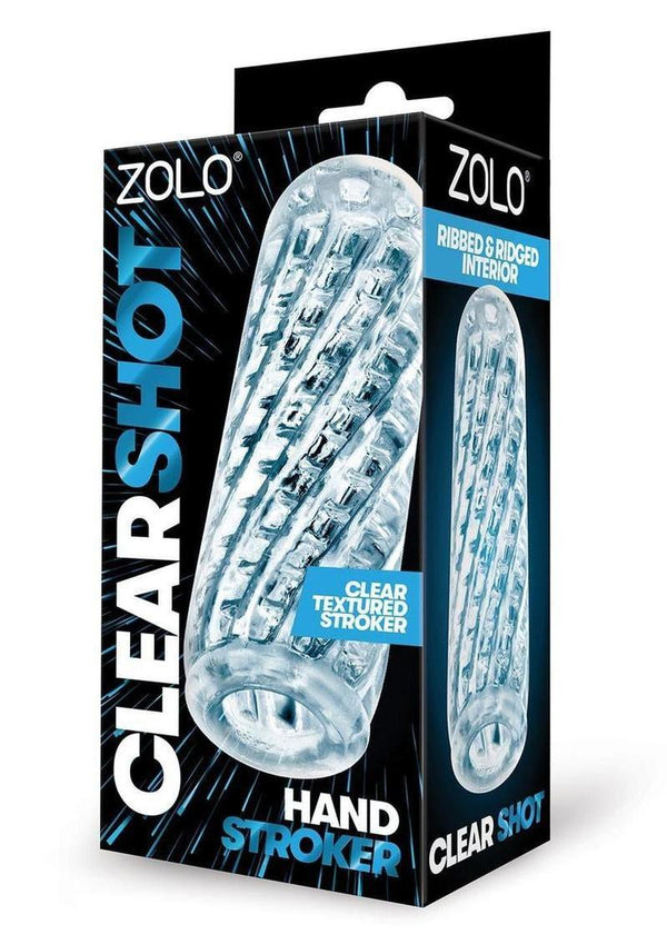 Zolo Hand Stroker Clear Shot - Clear
