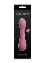 Love Notes Oh Darling Rechargeable Silicone Flexible Vibrating Wand - Pink