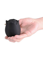 INYA The Vibrating Rose Rechargeable Silicone Clitoral Vibrator - Black