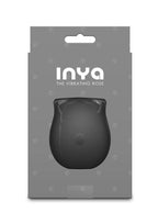 INYA The Vibrating Rose Rechargeable Silicone Clitoral Vibrator - Black
