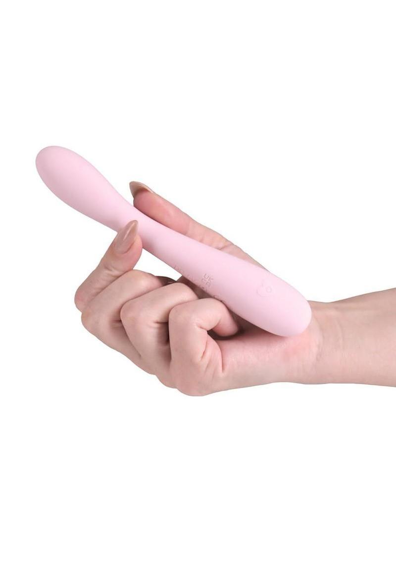 Love Notes Hush Rechargeable Silicone Flexible G-Spot Vibrator - Pink