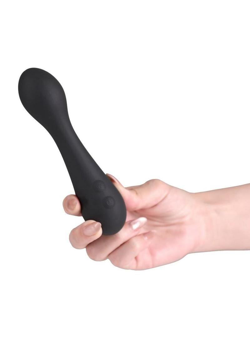 Love Notes Oh Darling Rechargeable Silicone Flexible Vibrating Wand - Black