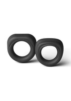 Renegade Alpha Rings Silicone Cockring Set (2 Piece) - Black
