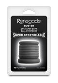 Renegade Buster Silicone Ball Stretcher (2 Piece) - Black