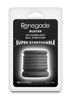 Renegade Buster Silicone Ball Stretcher (2 Piece) - Black