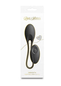 Love Notes Smooth Rechargeable Silicone Vibrating Egg - Black