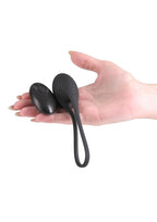 Love Notes Smooth Rechargeable Silicone Vibrating Egg - Black