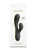 Love Notes Unforgettable Rechargeable Silicone Flexible Rabbit Vibrator - Black