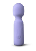 X & O's Adore Rechargeable Silicone Mini Vibrating Wand - Blue