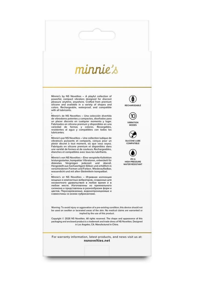 Minnie's Flick Rechargeable Silicone Plush Vibe - Pink
