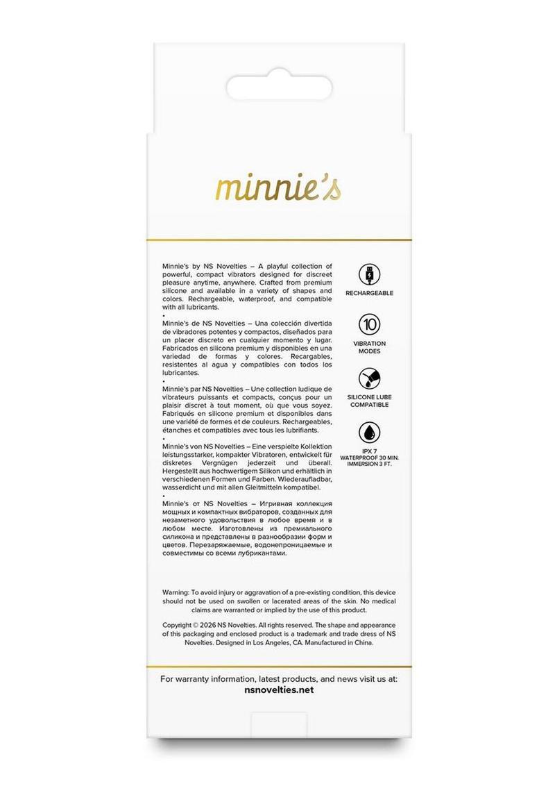 Minnie's Wink Rechargeable Silicone G-Spot Vibrator - Aqua