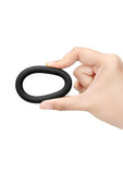 B-Vibe Snug Ring Thick Silicone Cock Ring (3 Pack) - Black
