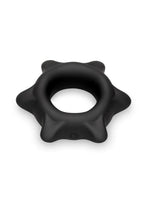 B-Vibe Flex Ring Spike Silicone Cock Ring - Black