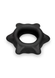 B-Vibe Flex Ring Spike Silicone Cock Ring - Black
