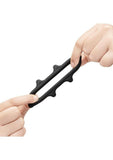 B-Vibe Flex Ring Spike Silicone Cock Ring - Black