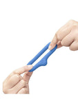 B-Vibe Flex Ring Drip Silicone Cock Ring - Blue