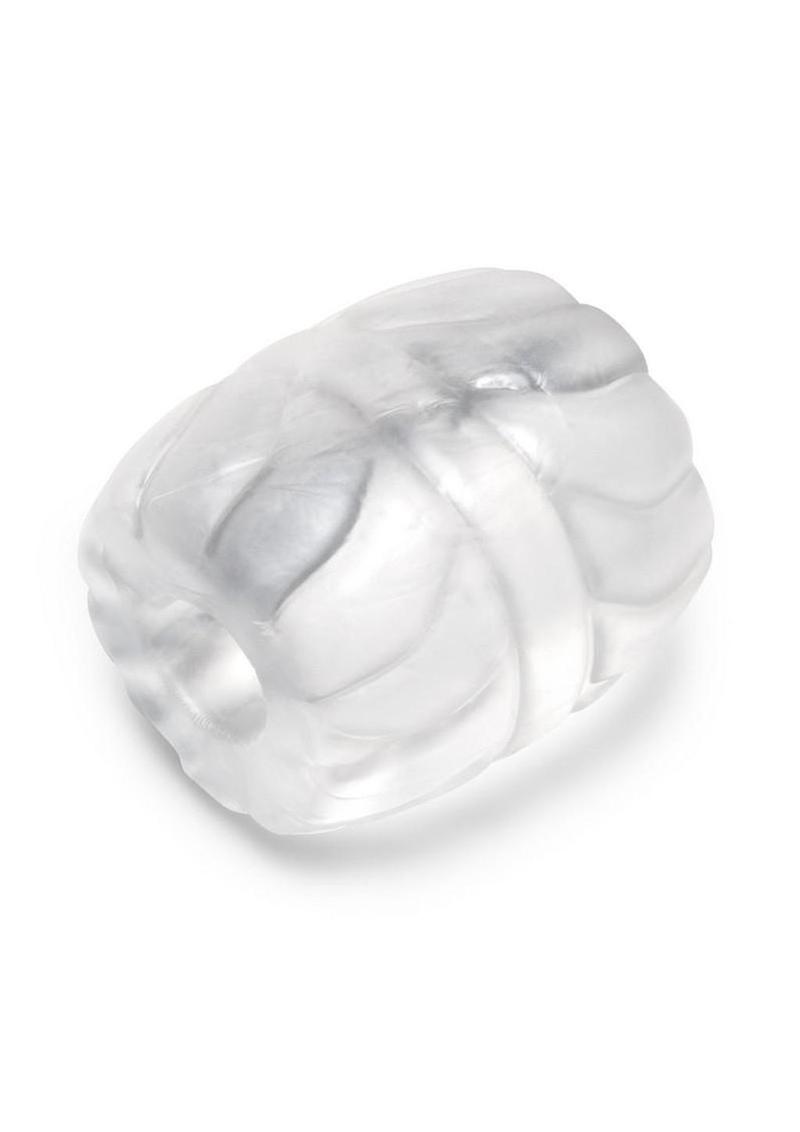 B-Vibe Stretch Tech Barrel Ultra Stretchy Cock Ring - Clear