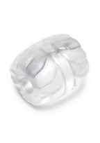 B-Vibe Stretch Tech Barrel Ultra Stretchy Cock Ring - Clear