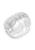B-Vibe Stretch Tech Barrel Ultra Stretchy Cock Ring - Clear