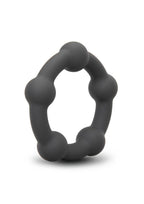 B-Vibe Snug Ring Orbit Nubby Silicone Cock Ring - Black