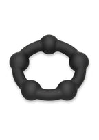 B-Vibe Snug Ring Orbit Nubby Silicone Cock Ring - Black