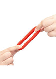 B-Vibe Flex Ring Grip Silicone Cock Ring - Red