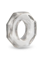 B-Vibe Stretch Tech Bolt Ultra Stretchy Cock Ring - Clear