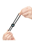 B-Vibe Lasso Grip Adjustable Silicone Cock Ring - Black