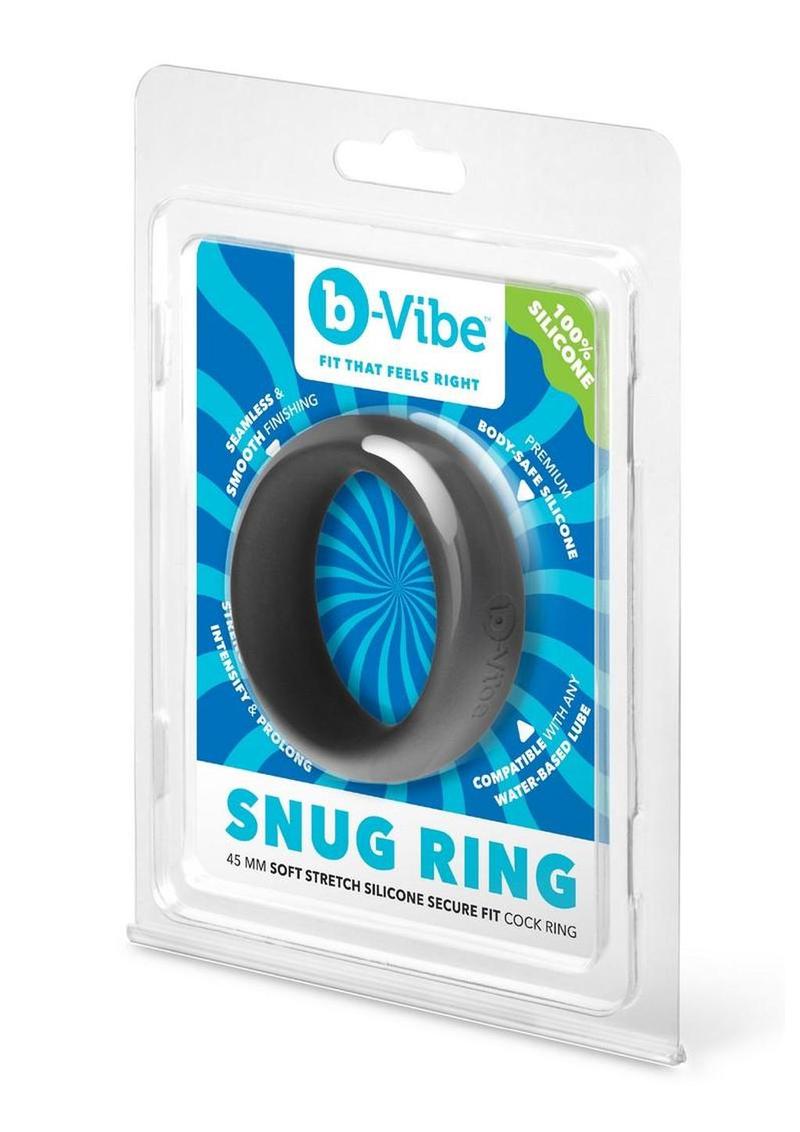 B-Vibe Snug Ring Silicone Cock Ring 45mm - Black