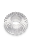 B-Vibe Stretch Tech Swirl Ultra Stretchy Cock Ring - Clear
