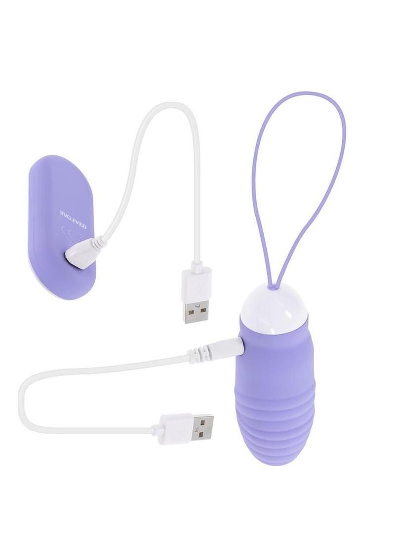 Energetic Egg Rechargeable Silicone Thrusting Egg - Blue