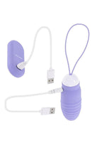 Energetic Egg Rechargeable Silicone Thrusting Egg - Blue