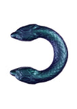 Temptasia Twin Python Silicone Double-Ended Dildo - Green/Blue