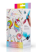 B-Vibe Unicorn Vibrating Plug with Tail - Rainbow