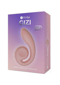 SVibe Snail GIZI Rechargeable Silicone Rabbit Vibrator - Peachy Pink
