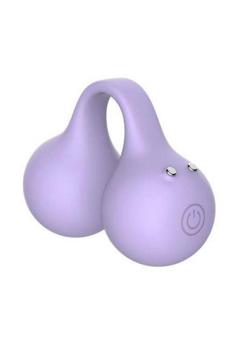 SVibe Snail TWINN Rechargeable Silicone Finger Vibrator with App - Lilac